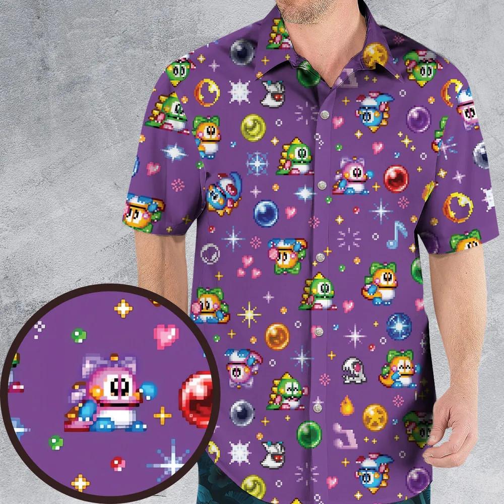 Bubble Bobble Classic Hawaiian Shirt Unisex T-Shirt XXXL 1990₽