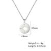Cazador  Round Compass Pendant Necklace Gold Color Stainless Steel Necklaces for Women Men Jewelry 2026 Birthday Gift Wholesale