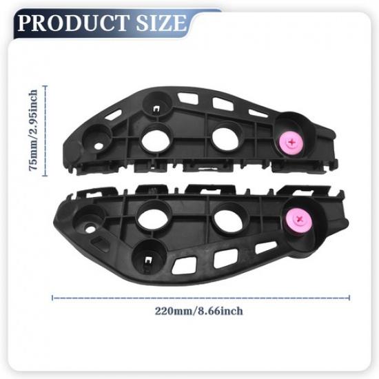 Front Bumper Brackets Retainer Side Support For Lexus RX350 RX450h 2013-2015 2Pc