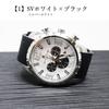 Salvatore Marra Chronograph 10 ATM Wasserdicht Gummi Japanisches Datumsanzeige Salvatore Marra Beliebte Marke Inklusive Uhrentuch Silber Herrenuhr,