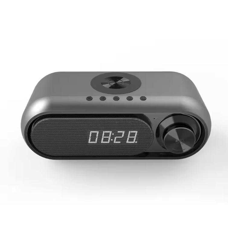 Xiaomi 3 Ln 1 Multifunctional Wireless Bluetooth Speaker Charging LED Clock Alarm FM Radio TF Card Speaker with Wireless Charger