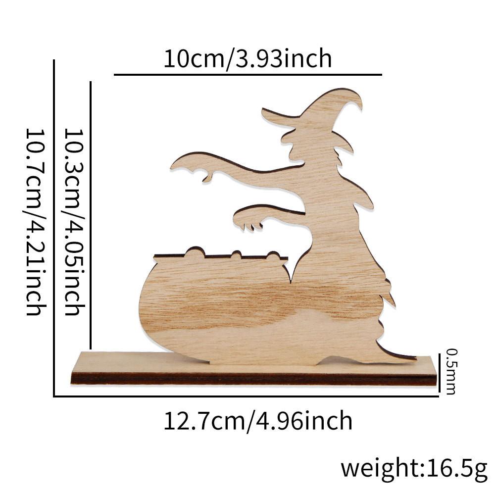 Candlelight Enchanting Wooden Projections Featuring Witches Ghosts And Scarecrows For Spooky Halloween Decor