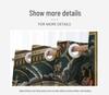Retro Map Blackout Silk Curtain Divider for Bedroom