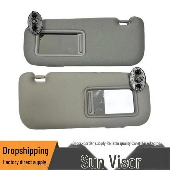 Beige Gray Left/Right Sun Visor for Corolla 08-13, Frame 74310-02D21-E0 Beige Left