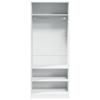 Vidaxl Wardrobe, White, 80X50X200 Cm, Wood-Based Material