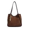 Leopard Print Bag Women's 2025 New Autumn and Winter Suede Shoulder Armpit Bag High-end Sense Commuter Tote Bag