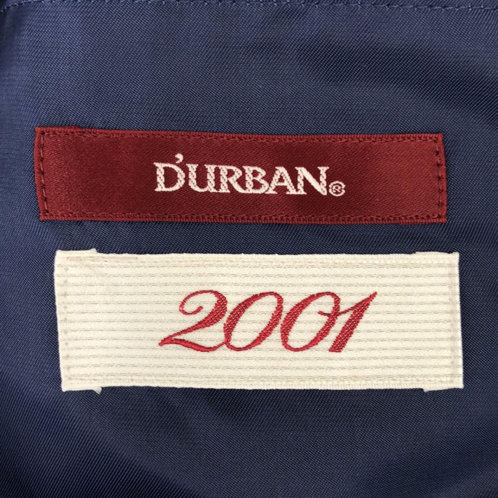 Durban wool Check Pattern tailored jacket 42 Navy x gray Lined Men's Used