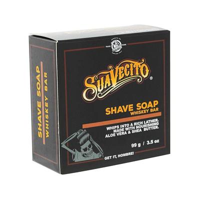 Suavecito Shaving Soap Whiskey Bar Men's Facial Grooming Shaving, 1 X 99g
