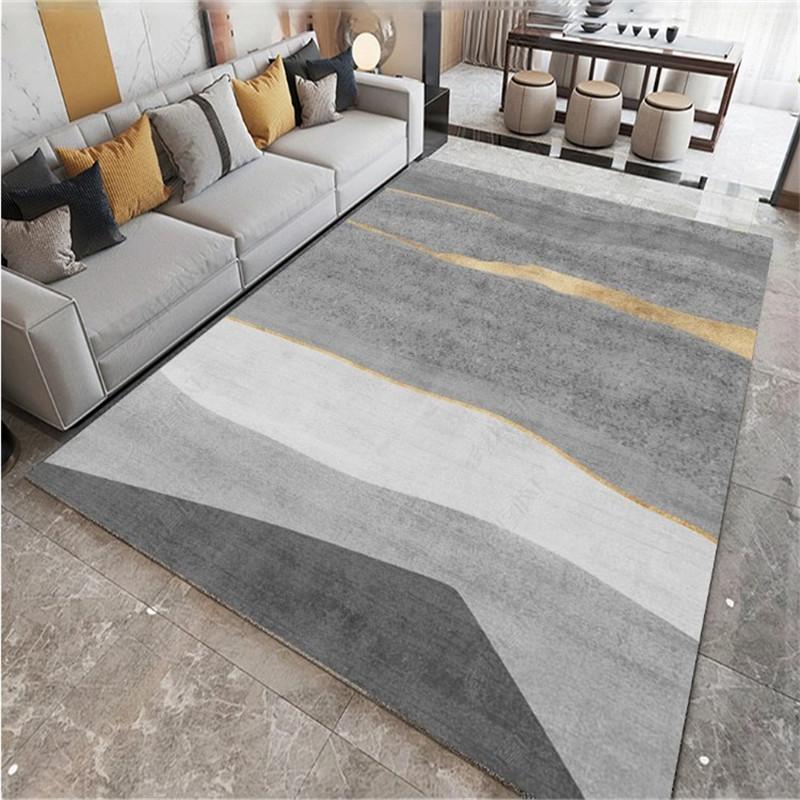 Simple Geometric Carpet, Light Luxury Living Room, Dirt-Resistant Sofa Carpet, Bedroom Carpet, Home Decoration