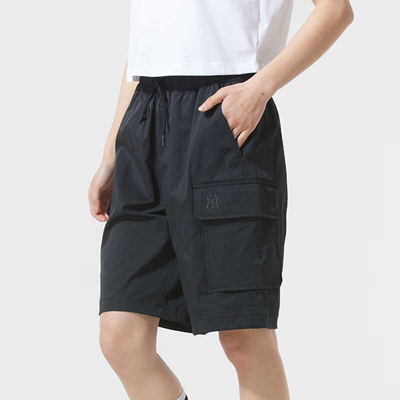 New MLB Basic New York YankeesGofcore Cargo Shorts Unisex Black 3ASMB0653-50BKS