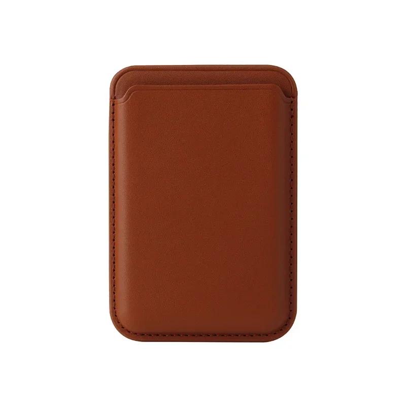Pour Magsafe Portefeuille Magnétique en Cuir Étui Pour iPhone 18 17 16 15 Mac Safe Porte-Cartes Sac Téléphone Pour Samsung S26 Ultra Accessoires