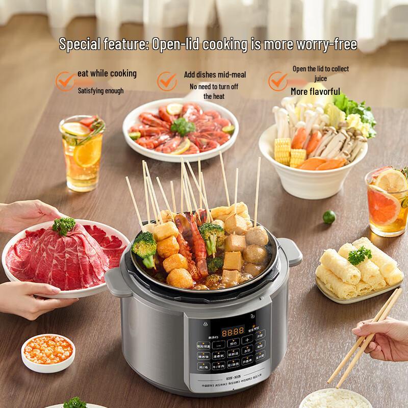 Midea Smart Multi-functional 5L Electric Pressure Cooker CN plug (adapter included)