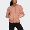 Adidas Drawstring Hooded Jacket Women Jackets Pink H07804