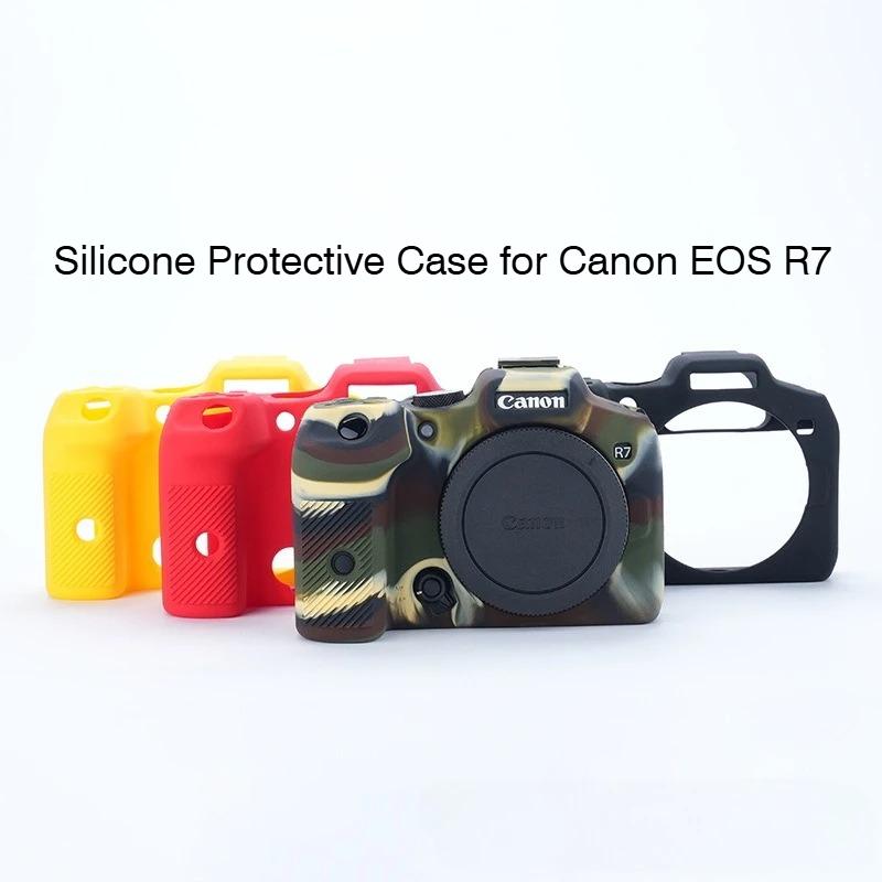 Portable Silicone Protective Case for Canon EOS R7 - DSLR Photography Soft Shell Bag & Storage Accessory