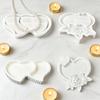 2Pcs Heart Shape Tray Molds Professional Silicones Candle Molds For Resins Casting Jewelry Tray Gypsum Decoration