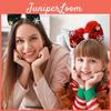 Stylish Christmas Headband For Kids With Attractive Shiny Sequins And Charming Bow For Festive Fun