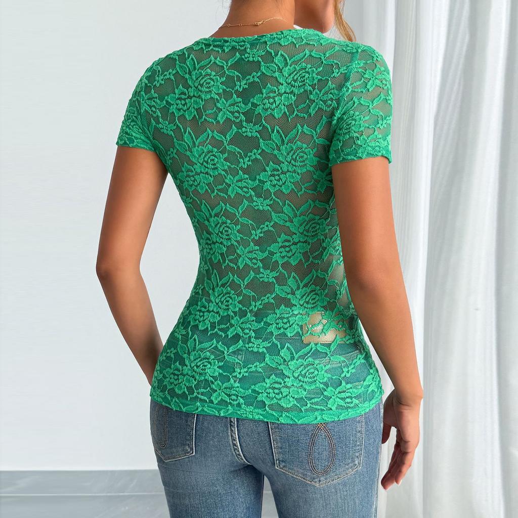 T Shirts For Women Pleated V-Neck Dressy Casual Blouses Printing Short Sleeve Summer Tops Loose Fit