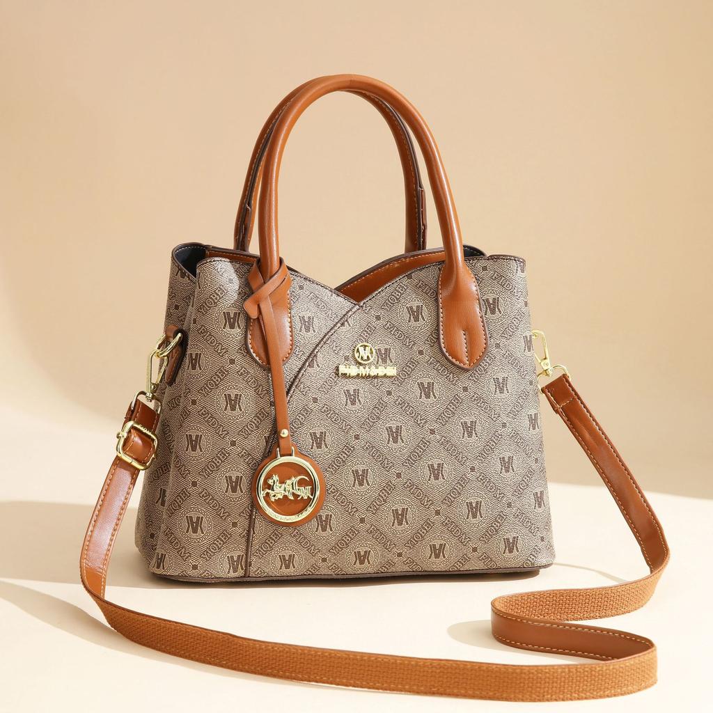 2025 new fashion trend flower shoulder large capacity women middle-aged mother bag crossbody handbag