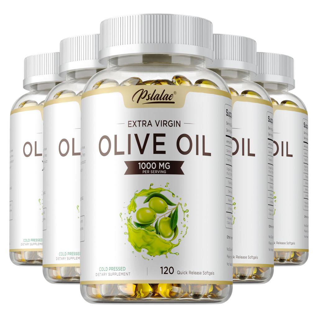 Pslalae Extra Virgin Olive Oil Softgels 1000mg 120 Count — Antioxidant Support, Daily Wellness, Immune Support, Nutritional Support