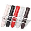 17mm 19mm Leather Bamboo Belt Watch Band Cowhide Bracelet Watch Strap for SWATCH