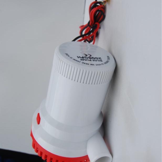 Bomba de Achique Sumergible 1500/2000 GPH 12V/24V CC para Drenaje de Yates