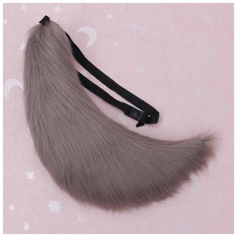 

Halloween cos wolf tail props large handmade plush beast ear beast tail cos props plush fox tail