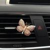 Butterfly Car Perfume Clip Colorful Butterfly Car Air Freshener Perfume Clip Auto Decoration Car Rhinestone Accessories Interior