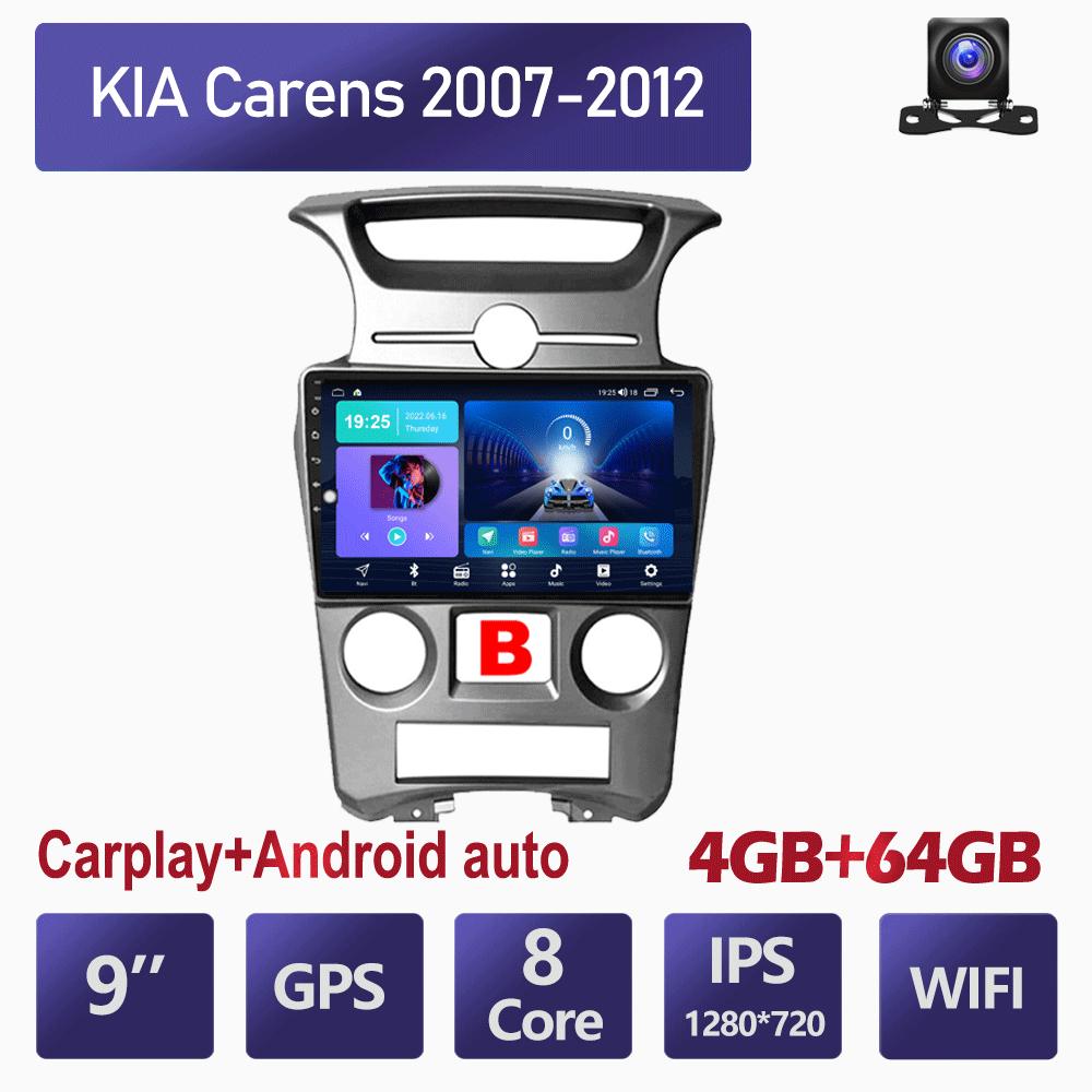 Bezdrátové autorádio Carplay pro KIA Carens 2007-2012 Android multimediální přehrávač videa GPS navigace WIFI 4+64GB