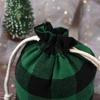 10pcs/lot Cotton Christmas Gift Drawstring Bags Burlap Gift Bag  Cosmetic Wedding Candy Gift