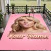 Custom Text Sabrina Carpenter Pattern Floor Rug Soft Indoor Carpet Mat Living Room Bedroom