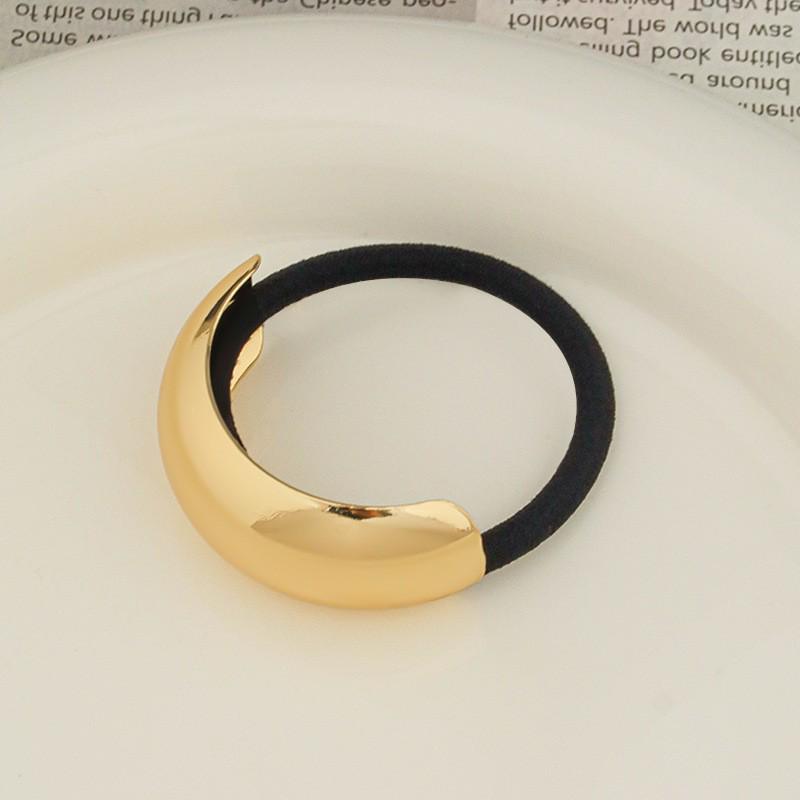 Minimalist Metal Hair Ring - New Korean Style High-End Ponytail Tie Rubber Band.
