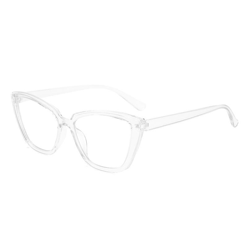 Großer Rahmen Einfache Blaulichtfilter Katzenaugenbrille Modischer Schlichter Leichter Brillenrahmen Schildpatt Leopardenmuster Flache Brille