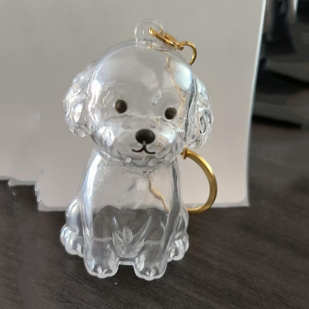 Hair Grooming Dog Hair Storage Box Dog Shape Puppy Pendants Pet Hair Keychain  Jewelry Gift
