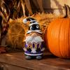 Small Resin Elf Sculptures Halloween Gnome Ornament, Spooky Faceless Figurine, Unique Whimsical Fall Table Decorations for Home Indoor Outdoor