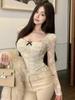 Women's Slim Fit Square Neck Lace Top with Bowknot - Long Sleeve Waist-Cinching Cropped Shirt for Autumn/Winter
