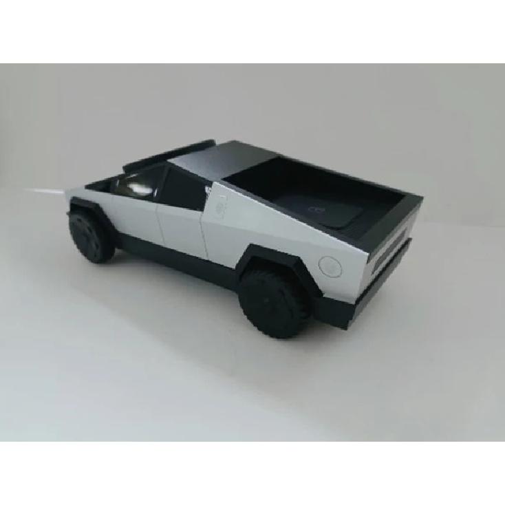 

Настільна підставка Cybertruck Qi2 3-в-1 CyberDock Бездротова зарядна станція Для iPhone 16 15 14 Pro Max, AirPods, iWatch срібний