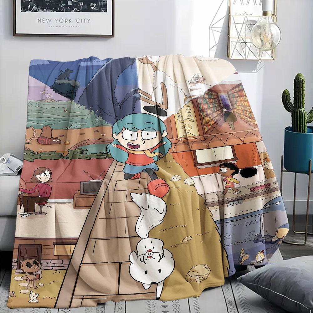 Hilda Poster Printed Flannel Blanket, soft throw for bedroom sofa, washable, fan merchandise, great gift.