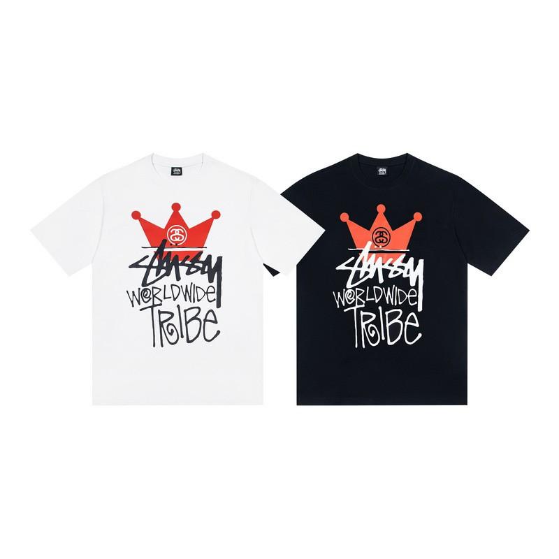 Camiseta de Algodón Unisex de Corte Holgado con Estampado de Letras Camiseta Casual de Manga Corta para Adolescentes y Adultos