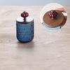 BEPAN 1PC Vintage American Style Glass Cotton Swab Storage Box Creative Toothpick Holder Dental Floss Dispenser French Ornament