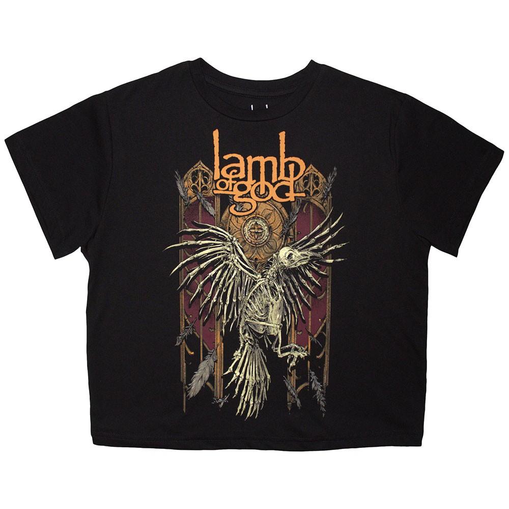 Lamb Of God Crow Crop Top T-Shirt