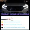 2x Ultrafine 45cm DRL Daytime Running Light Waterproof Flexible Soft Tube Guide Car LED Strip Car Accessries 12V