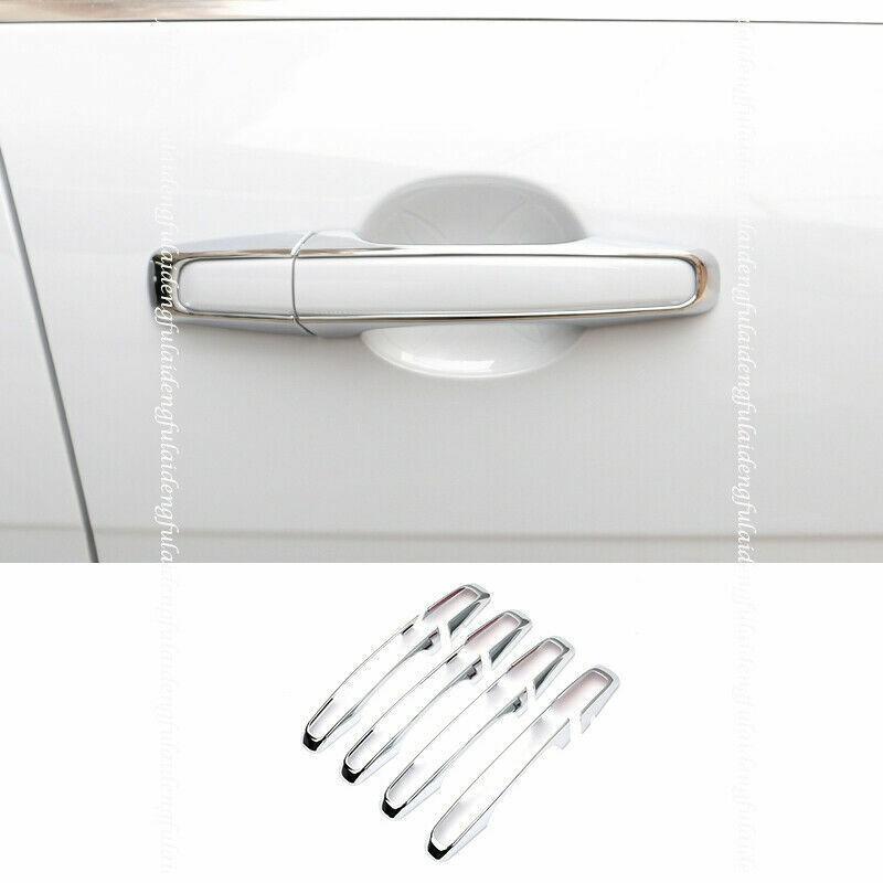 8P ABS silver Chrome Car Side Door Handle Cover Trim For Jaguar F-PACE 2016-2020