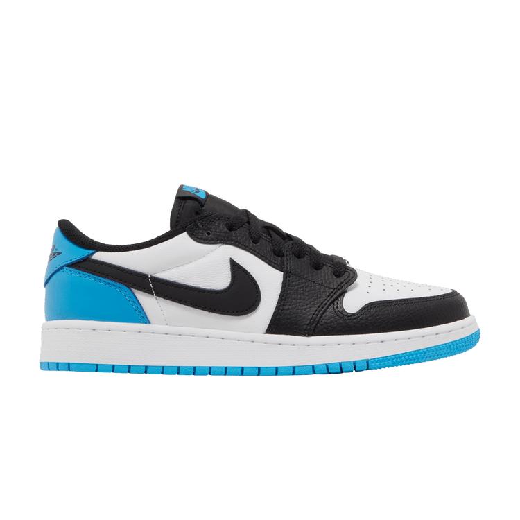Jordan 1 Retro Low OG Black Dark Powder Blue (GS) 36.5