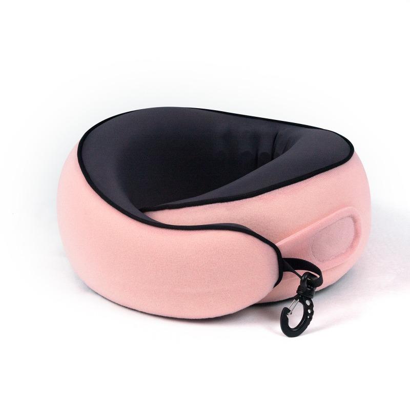 Memory Foam Travel Neck Pillow - U Shape Portable Cervical Support for Car Airplane Office Lightweight & Washable Cover