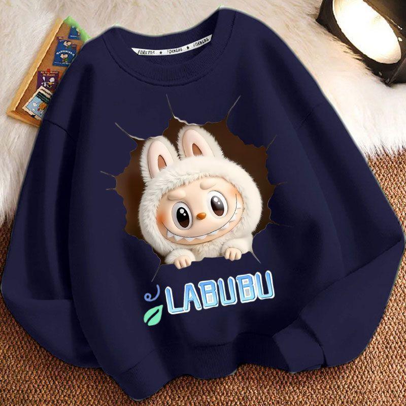 Children's Fashion Sweatshirts for Spring and Autumn, Long-sleeved Loose Sweatshirts for Boys and Girls