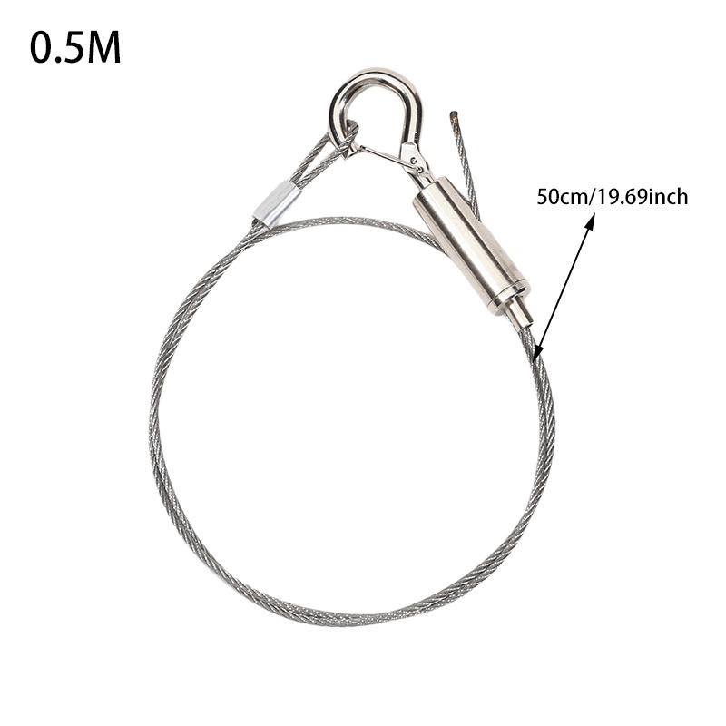 1Pcs Ceiling Hanger Steel Wire Rope Lock Billboard Installation Connecting Hook Suspension Connector Agraffe Multiple Styles