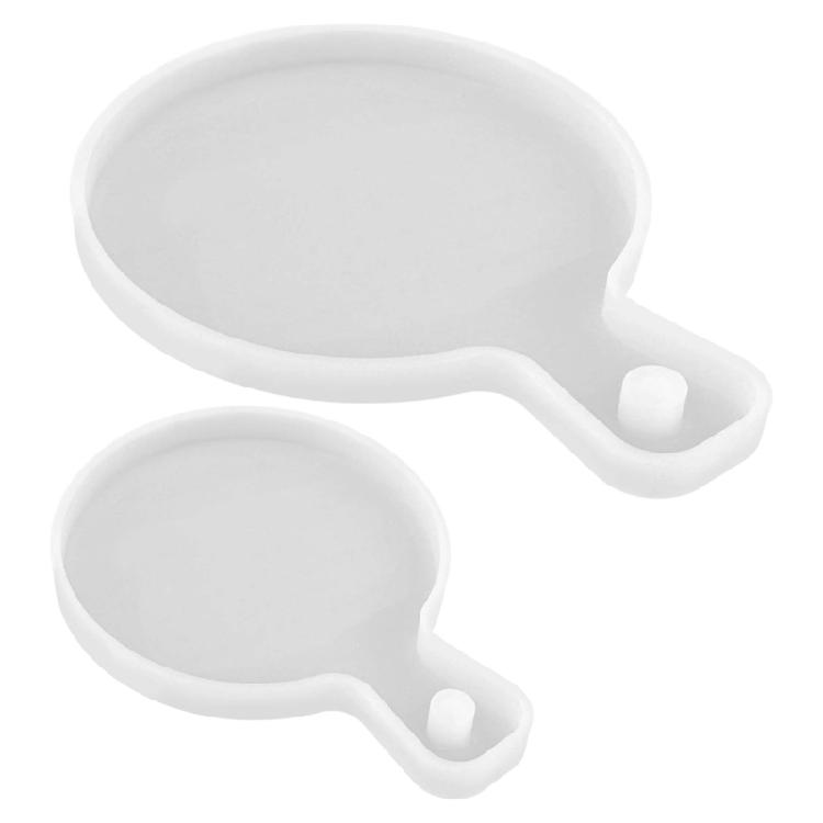 Multifunctional Silicone Mold Racket Shape Hand-Making Moulds Suitable for Plaster Resin Concrete Handheld Design
