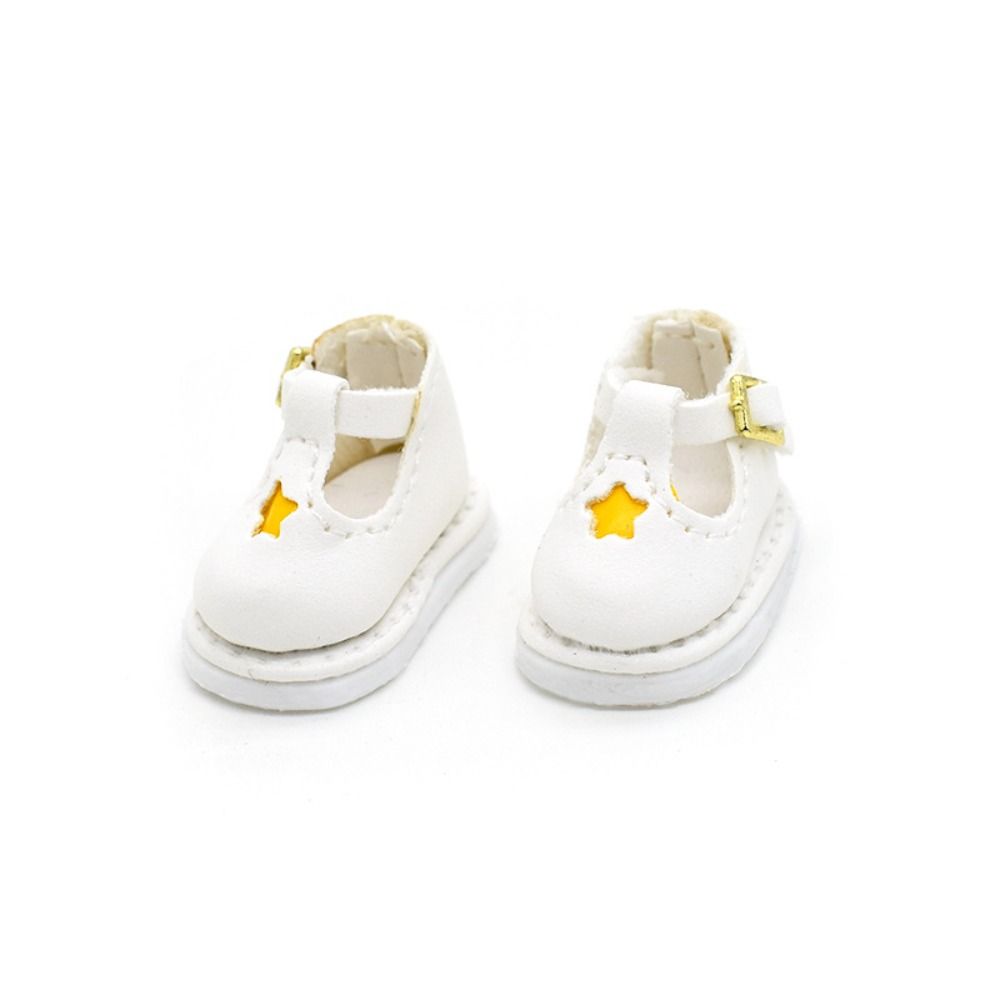 1 Pair Mini 1/8 Bjd Doll Leather Shoes High-top 1/8 Bjd Doll Boots Obitsu 11 Doll Boots  Holala