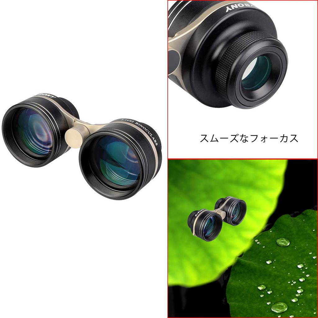 SVBONY SV407 Binoculars, 2.1x42mm Telescope, High Magnification, Stargazing Binoculars, FMC, IPX6 Waterproof, Ultra-Wide Field of View, Carrying Case