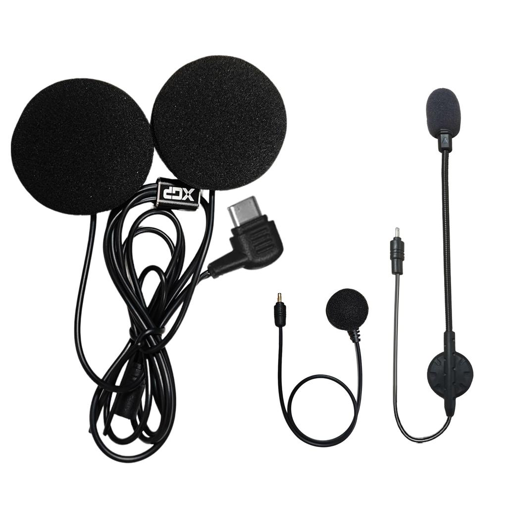 XGPMOTO X10 Dedicated Accessory Motorcycle Intercom Speaker Intercom Parts Earphone Microphone Hi-Fi